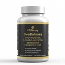 OvaBalance Women's Wellness Support with Myo-Inositol, D-Chiro-Inositol, Probiotics & Vitamin D3 120 Vegan Capsules