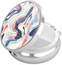Nipichsha药盒、Purse & Pocket小药盒、Cute Travel Medicine组织者、便携式药品容器持有者以持有维生素、药品、鱼油和补充品、A05艺术风格模式