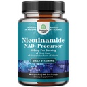 维生素B3 Niacinamide 500mg Capsules - Mitochondrial Energy and Potent Skin 补编 - AKA 维生素B3 Niacin 500mg Flush Free and Nicotinamide 500mg - Flush Free Niacin 补编 - 180