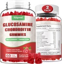 2 Pack 成人加固Glucosamine Chondroitin Gummys与MSM -- -- 外Strength 联合健康与灵活性、抗氧化剂和免疫辅助补充,120个计数
