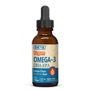 DEVA Vegan Omega-3 液态DHA - EPA,来自藻类的非鱼类,柠檬Flavor,2 Ouence