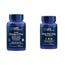 生命延伸 Super Omega-3 Plus EPA/DHA 鱼油、芝麻 利格南、橄榄抽取和单日多维他明 — 包装了超过25种维生素、矿物和植物