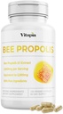 Bee Propolis Capsules 1000mg 免疫支持、生命力、皮肤健康 -- -- 强多酚、氟瓦诺ids、抗氧化剂 -- -- 120 Counter、Non-GMO、Gluten-Free
