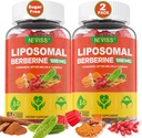 Liposomal Berberine Gummys Organization + Berberine HCL + Turmeric, 柏柏林补充品与锡兰桂,Bitter Melon, Fiber 用于文摘, Artichoke for Liver, 总体健康,无糖