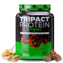 营养学 TRIPACT Vegan 蛋白粉 - 有机豆类、大米和南瓜蛋白、BCAAs和Glutamine 植物替代药物,促进肌肉恢复和豁免,巧克力花生酱,20种服务