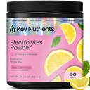 关键NUTRIENTS 多维基电解石 无糖 - 新鲜粉红柠檬酸 电解石 - 耐力与能源补充 - 水解粉 - 无卡路里 - 90种服务 - 在美国制造