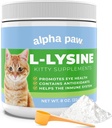 Alpha Paw -- -- 宠物的人类等级 -- -- 猫赖氨酸补充剂 -- -- 额外服务 5-10个月供应 -- -- 天然赖氨酸(8 Ouences/227格拉姆)