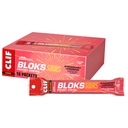 Clif Bloks Sours - 草莓柠檬汁加咖啡因 - 能量Chews - 非GMO - 工厂 - 循环和运行的快速燃料 - 快速碳水化合物和电解质 - 2.12 oz. (18 计)