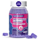Melatonin Gummys 5mg - 自然睡眠援助 - 睡眠补充 - 糖免费melatonin Gummys 与镁的匹配 帮助你更快地沉睡和保持沉睡 长眠 - 60 Gummys Vegan