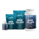 CORREXIKO Marine Collagen 补充药剂和粉末包 - 包括10,000mg 双氢化Collagen 粉剂 1kg, 15 oz & 5oz 和 1800mg Collagen Peptides 120 Capsules - 用于毛发、皮肤和钉子