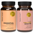 Future Kind Best Sellers Bundle | Vegan 多维坦和Collagen Booster | Vegan 多维坦,男女配B12,Omega 3和维生素D3 | Collagen支持皮肤,头发和钉状健康