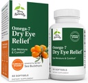 Terry自然Omega-7 干眼救济 - 60 软胶 - 眼湿和舒适 - 非GMO, Gluten Free - 60 服务