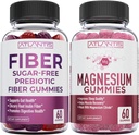 亚特兰蒂斯营养 糖 无生化纤维 成人 2-Pack(120 Gummys) + 镁 Gummys - 770 MG 镁 Citrate 60 Gummys