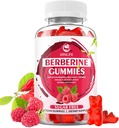 Berberine Gummys配有锡兰桂1500mg 高概率Berberine HCL Immune和代谢支持,无糖,Raspberry Flavor - 60 Counter