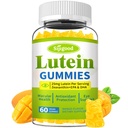 Lutein 和 Zeaxanthin 补充 Gummys 与 Astaxanthin 和 Bilberry 提取 - Eye 维生素 与 Omega-3, 维生素 A, C, E, D3 & Zinc 为视觉健康 - 无糖, Mango Flavor, 60 Count