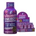 维生素能量Mood+超强能量 Shoot Tropical Berry 12 Pack, 260mg 天然咖啡因, B-维生素, Rhodiola, Chamomile, Mood & Energy Support, 零糖, Gluten-Free, Vegan, 1.93 fl oz