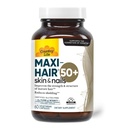 乡村生活 Maxi-Hair 50+ – 以生物素为基础的头发,皮肤和钉子对女性和男性的补充 50 + 支持健康的头发生长和减少 Shedding + 认证的无糖和蔬菜 → 60 Capsules
