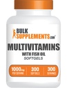 Bulk Assupports.com 多维塔明软胶 - 每日多维塔明补充品,有鱼油的男女多维塔明补充品 - Gluten Free, 1 Softgel per service (1000mg), 300 counter (Pack of 1)