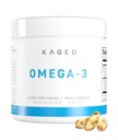 Kaged Omega 3 鱼油补充剂,3000mg Omega 3 脂肪酸与EPA & DHA, Ultra-Pure, No Fish Burps, 60药片