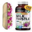 BIO KRAUTER→ Liver Cleanse & Detox的牛奶硝酸盐补充剂 - Pure Vegan Milk Tedle 提取 1400 mg / service Сtains Silymarin - 250 capsules, 125天供应,非GMO