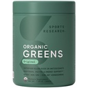 有机绿色超食品粉 W/Spirulina & Chlorella, 适应原生物,酶, Probiotics & 8 VIT Bs for Gut & Mood Support* - Vegan,无糖和低卡 原20种服务