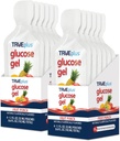TRUEplus Glucose Gel 邮袋,水果冲刺Flavor, 15g 快动作碳水化合物, Fat Free, Gluten Free, 快速支持低血糖和能量, 12 Pack