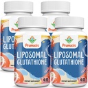 2400MG Liposomal Gluutathione,配有维生素C,牛奶硝酸和Alpha-Liponic酸,主抗氧化剂,纯还原L-Glutathione - Immune系统,细胞修复,能量,高吸收,240软胶