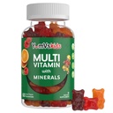 YumVs儿童多维特敏 Gummys - 水果易碎 Chewable儿童多维特敏 - 儿童多维特敏 Gummy 配有12种矿物和维生素 A C D3 E B6 B12 - Kosher Halal Gluten Free (60 Counter)
