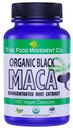 食物运动 CO. Black Maca 500mg 60 Capsules - 有机,非GMO, Vegan, Gluten Free- Black Maca Root 补充全体健康
