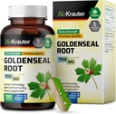 BIO KRAUTER 金矿根盖700毫克 - 100枚金矿粉盖 - 呼吸和消化支持 - Vegan,无填充器