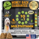 Googipet Premium 10 in 1 Dog 维生素多维他命 Chewable with Probiotics for Gut Health, Dog 维生素和补充 w/Vitamin C & Glucosamine for Joint Support (Peanut Butter & Pumkin Flavor) (Peanut Butter 和 Pumpkin Flavor) 高维他命药 高维他命药 高维他命药 高维他命药 高维他命药和补充 W/Vitamin C & Glucosamine 联合支持(Peanut Butter & Pumkin Flavor)