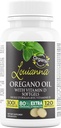 Louianna - 有机野生Oregano Oil 配有维生素D,液化软胶 Capsules配有80%的卡瓦科罗尔,支持你的骨头,Imune和Gut健康,草药补充,120软胶
