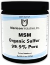 Mericon Industries MSM 有机硫粉 MSM 炎症,发型生长,健康皮肤,和增能 MSM 补充 → Non-GMO, Vegan, Gluten Free, Soy Free (8oz)