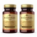 Solgar B-Complex “50” - 100 蔬菜罐头,包2 - 能源代谢和神经系统支持 - 非GMO、Vegan、Gluten Free - 200 总服务
