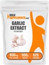 bulk Assupports.com 大蒜抽取粉 - 大蒜增殖,草药增殖,Allium Sativum - 草药和Gluten Free,每服800mg,500g(1.1磅)(包1)