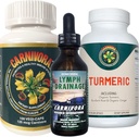 Carnivora三重奏 - Immune系统支持,Lymph系统 Flush,以及关节和消化增强(Bundle,每瓶1瓶Carnivora Vegi-Caps,Lymph排水和Turmeric)