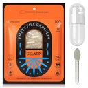 Pill Capsules 空尺寸 0, 100 Contine Gelatin Capsule 与微实验室 Spoon, DIY Pill Capsule 填充, Gluten 自由和非 GMO 认证, 清空