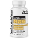 青春与通心菜 CandEase Cleanse Matrix – 过度增长支持与Gut Health,肠胃植物平衡与体解毒复合体与Oregano,Caprylic Acid,消化酶,Probiotics,60 Pills,女性与男性