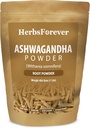 草药 Forever Ashwagandha 根粉 454g I Winter Cherry, Non-GMO, Vegan, Gluten-Free I Ayurvedic 压力-Buster 支持能量助推器,生命力与恢复器 整体健康最大强度
