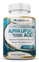 Alpha Lipoic Acid 600mg Capsules - 超强ALA 补充剂 - 神经疼痛、皮肤、面部、眼部和脑部穿刺的最佳纯素素 Capsules - 帮助维持自然解毒,非GMO