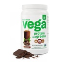 Vega蛋白质和绿素蛋白粉巧克力(19种) - 20g 植物基蛋白质加蔬菜,Vegan,Non GMO, Pea protein for Men, 1.4lb(包装 May Vary)