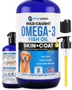 Omega 3 Fish Oil for Dogs - 胜过沙门 Oil - 狗鱼 Oil to develop Shedding & didge - 支持关节,脑和心脏健康 - 皮肤和煤油 - 液体鱼 Oil