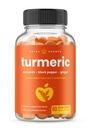 配有姜汁和黑辣椒提取剂的成年人和孩子的NutraChamps Turmeric Gummys,95% Curcuminoids,Vegan Natural Curcumin联合支持补充剂 Tummeric Gummy 补充剂