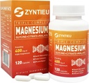 三重镁复合物 + 400,000 mg 的镁 甘油酸、乳酸和硫磺酸盐, Nerves & Energy + 与维生素 C, B6 的 高吸收 + 女性和男性(120 Capsules)