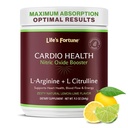 生命之福 L Arginine L Citrulline 补充粉剂 - 高potency Nitric Oxide 补充剂 与天然柠檬莱姆Flavor - 心肌健康,血压和血管支持 - 258g