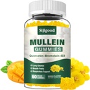 Mullein Gummys for Lungs, Mullein Leaf 提取补充 消化与呼吸和免疫支持 Bromelain, Quercetin, Mango Flavor, 60 Counter