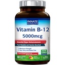 原生维生素B12 5000mcg,亚语,Vegan Methycobalamin,快速溶解片,天然桃花瓶,支持能源生产和健康神经系统,90片