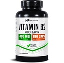 健康维生素B2 Riboflavin 400mg 180 Veg Capsules 补充 QQ Gluten-Free QQ 非GMO