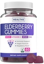 Vegan Sambucus 老年人的草莓果汁 -- -- 黑莓维生素C和每日和季节性健康用锌果汁 -- -- 美味和营养的幼年支助Gummy(1个月供应)
