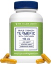 维生素店三重强力涡轮加Curcumin 900mg,支持联合机动性并提供抗氧化剂效益和5mg Bioperine 增强营养吸收 - 一旦每日(60 Capsules)